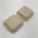 Wheat Straw Takeaway Food Container Burger Box Biodegradable Disposable for sale