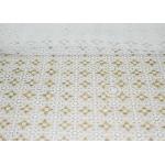 DTM French Guipure Corded Lace Fabric , 100 Polyester Chemical Lace for sale