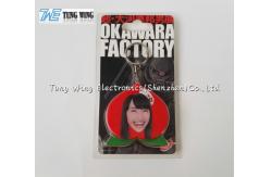 China OEM Funny Red Peach Shaped Musical Keyring , Custom Talking Keychain supplier