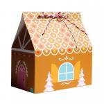 House Shape Christmas Gift Boxes For Candy Disposable Paperboard for sale