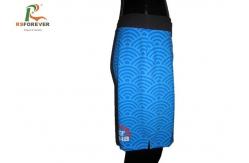 China Polyester Boxer Printed Board Shorts Quick Dry Light Blue Sea Wave Pattern supplier