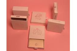 China Bulk Small Jewelry Shipping Boxes Sliding Drawer With Ribbon Pouch supplier