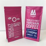 Heat Seal Zipper Coffee Square Bottom Bag Laminated Gravure Printed for sale
