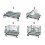 Custom Stackable Wire Mesh Storage Bins , Welded Steel Mesh Storage Cages