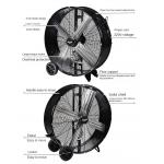 China Handpushed industrial electric fan, safe and durable. Provincial tram room, basketball court, gym, cooling fan factory manufacturer
