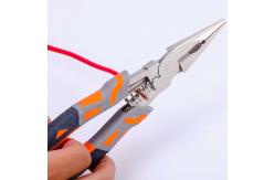 China 232mm Burnished Long Skinny Pliers Long Handle Pliers High Leverage supplier