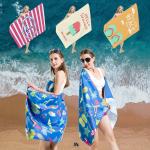 Colorful Custom Sublimated Towels , Mens Beach Towel Sublimation Non Stick Sand for sale