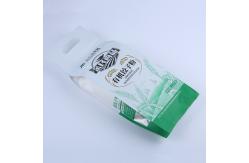 China 10kg 60mic Rice Packing Bag Heated Rice Bag Resealable Zip Lock With Handle supplier