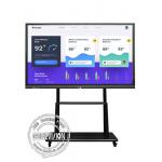 Anti Glare Glass 85 Inch 4K Flat IR Touch Screen Panel Android Win 10 Dual System for sale