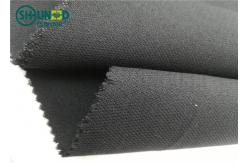China Medium Weight 76 Gsm Twill Woven Interlining Fabric With PA Double Dot supplier