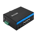 8 Port Fast Ethernet Industrial Network Switch Unmanaged SFP Fiber Din Rail Mounted CE for sale