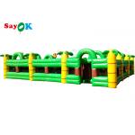 Big Funny Inflatable Sports Games Palm Tree Maze For Adults Kids Inflatable Party Games for sale