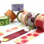 custome make washi paper tape fresh fruits patterns with logo masking tape