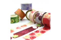 China custome make washi paper tape fresh fruits patterns with logo masking tape supplier