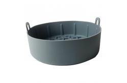 China Food Safe Silicone Kitchen Tool Easy Cleaning Air Fryer Pot Liners Reusable Basket supplier