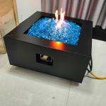 1.6ft Fire Pit Rectangular Fire Table With Propane Tank Inside 40000 BTU