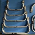 Brass Aluminum Bag Making Accessories Frame , Metal Bag Hook 10mm Thickness for sale