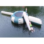 Square Trampoline Combo With Slide Inflatable Water Sports Games With High Quality for sale