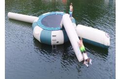 China Square Trampoline Combo With Slide Inflatable Water Sports Games With High Quality supplier