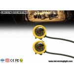 Yellow Semi Cored Led Cap Lamp Underground Mining 20 Hours Long Working Time for sale