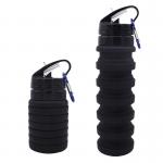 550ML Sample Free Private Label Collapsible Silicone Water Bottle for sale