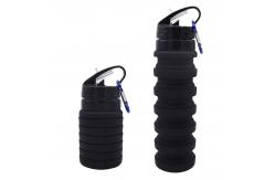 China 550ML Sample Free Private Label Collapsible Silicone Water Bottle supplier