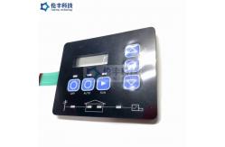 China Flat OEM Custom LED Membrane Switch Frame With Embossing Keys supplier