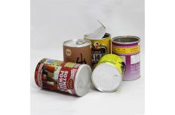 China Round Tea Packaging Tin Boxes Composite Containers Packaging With Lids supplier
