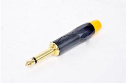 China High quality Black electrophoresis gold-plated waterproof audio 1/4 plug supplier