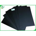 Double Sides Black Book Binding Board / 200G 300G Recycled Black Cardboard for sale