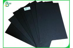 China Double Sides Black Book Binding Board / 200G 300G Recycled Black Cardboard supplier