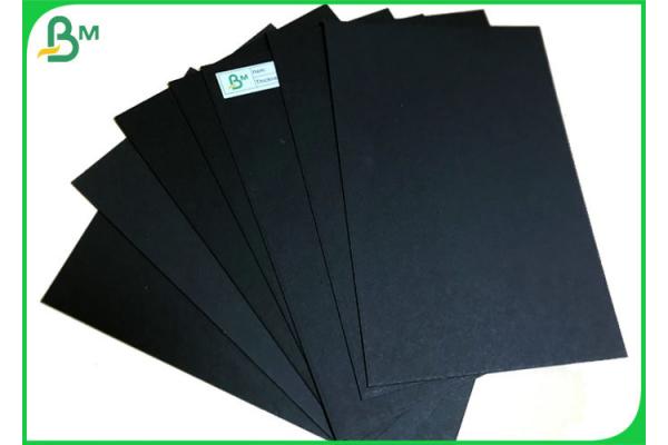 Double Sides Black Book Binding Board / 200G 300G Recycled Black Cardboard
