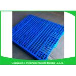 Single Faced Plastic Euro Pallets Virgin HDPE Ventilated For Warehouse for sale