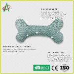 ISO9001 Pet Plush Toy Bone Shaped 15cm*5.5cm With Squeaker