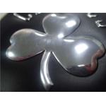 Glossy Silver TPU Heat Transfer Clothing Labels Soft And Flexible