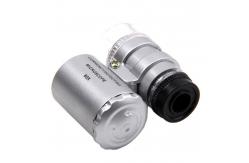 China Mini 45x Microscope Magnifying With LED Light Pocket Jeweler Loupe supplier