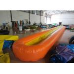Inflatable Water Playground , Long Stripes Inflatable Single Water Slide 12 X 1.6m