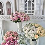 Ice Heart Corner rose artificial flower wedding festival scene decoration for sale