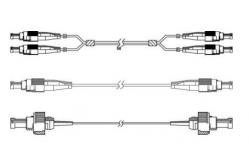China PMF Fujikara Polarization Maintaining Fiber Jumper Pigtail 0.9 Sleeve FC Fiber supplier
