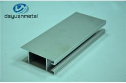 China Standard T5 Silver Anodizing Aluminum Door Profile Customized Length supplier