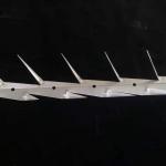 High Security Galvanized Metal 1.25m Length Anti Wall Climbing Spikes for sale