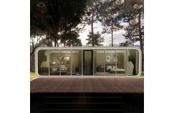 China White Aluminum Apple Capsule House Container For Outdoor Adventure supplier