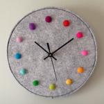 Felt Round Laser Logo Large Wall Clocks Home Decoration Products 12mm Sheet for sale
