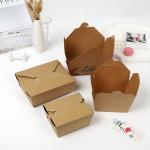 Flexo printing In Bulk Sushi Paper Box Food Delivery Box With Lid