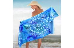 China Softness Soft Printed Beach Towel Care Instructions Machine Washable supplier