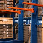 Heavy Duty Cantilever Rack for Industrial Storage Blue Orange for sale