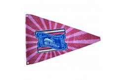 China 12 X 18 Sports Flag Single Reverse Knitted Polyester Pennant supplier