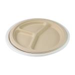Snack Fast Food Container Biodegradable Sugarcane Bagasse Plates Dinnerware for sale