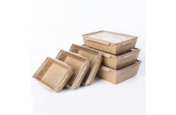 China Custom Printed Greaseproof Kraft Paper Takeaway Box supplier