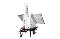 China Remote Monitoring Mobile Solar CCTV Trailer With PTZ Camera Box supplier